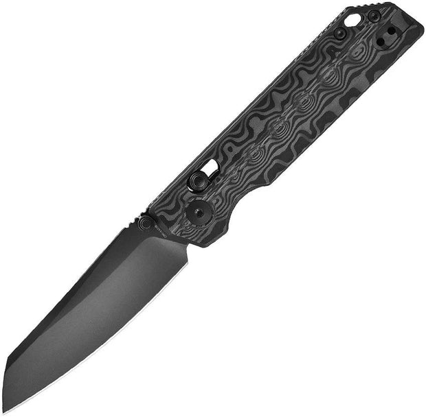 Oknife XEN Rail Lock Zombie Green XEN (DAMASCUS CF) by Oknife