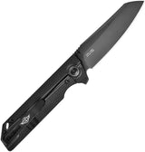 Oknife XEN-OAL Framelock Matte Black Knife - S45VN Blade DLC Coated Ken Onion Design Lightweight Aluminum Handle by Oknife