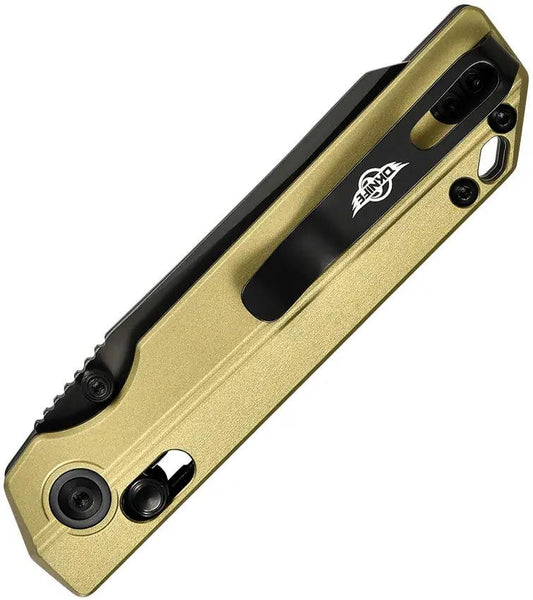 Oknife XEN Rail Lock Olive Green - Ken Onion Designed Nitro V Blade With DLC Coating And Olive Green Aluminum Handle by Oknife