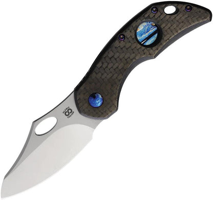 Olamic Cutlery Busker Framelock Twill CF BCFSE692 by Olamic Cutlery