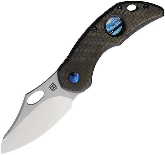 Olamic Cutlery Busker Framelock Twill CF BCFSE692 by Olamic Cutlery