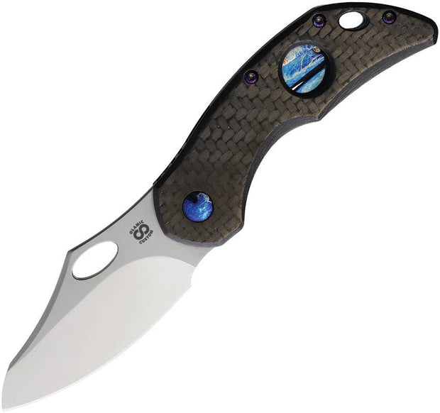 Olamic Cutlery Busker Framelock Twill CF BCFSE692 by Olamic Cutlery