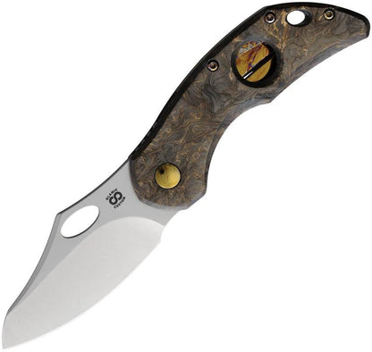 Olamic Cutlery Busker Framelock Gold CF BCFSE982 by Olamic Cutlery