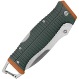Outdoor Life Lockback Folding Knife - 7Cr17MoV Stainless Blade, Orange Nylon Handle, Clip and Sheath by Outdoor Life