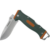 Outdoor Life Lockback Folding Knife - 7Cr17MoV Stainless Blade, Orange Nylon Handle, Clip and Sheath by Outdoor Life