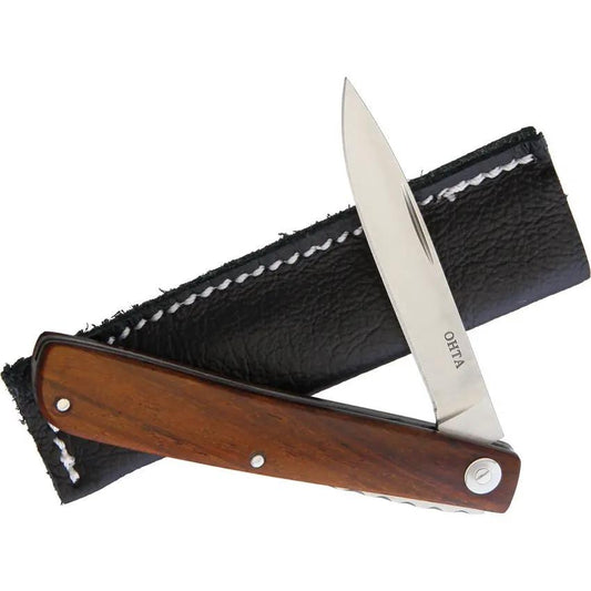 Ohta Knives Light Folder - D2 Tool Steel Blade, Cocobolo Wood Handle, Slip Joint by Ohta Knives