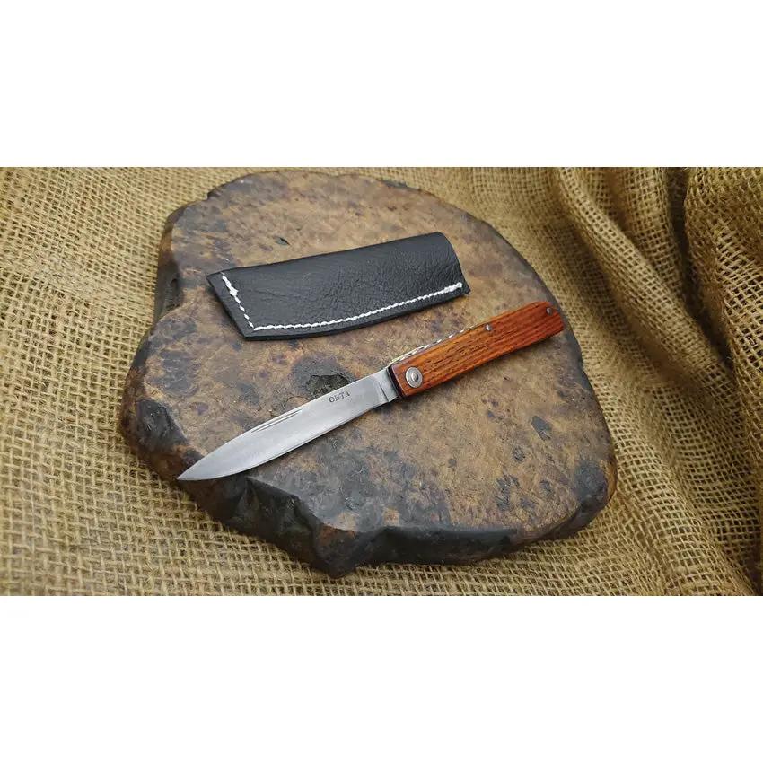 Ohta Knives Light Folder - D2 Tool Steel Blade, Cocobolo Wood Handle, Slip Joint by Ohta Knives
