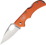 Outdoor Life Summit Lockback - Orange Aluminum Handle, Satin 2.75 Inch Blade, Thumb Pull, Pocket Clip by Outdoor Life