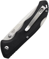 Outdoor Life Sherpa Lockback LM011B - Satin Stainless Blade With Black G10 Handle And Pocket Clip by Outdoor Life