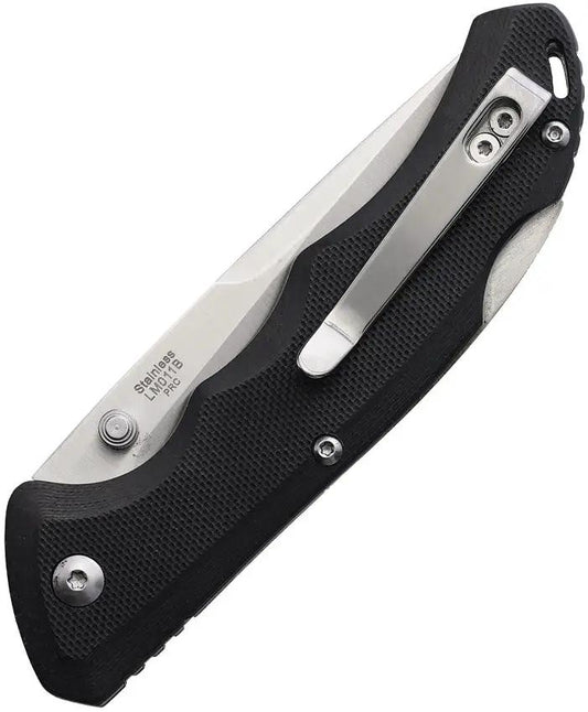 Outdoor Life Sherpa Lockback LM011B - Satin Stainless Blade With Black G10 Handle And Pocket Clip by Outdoor Life