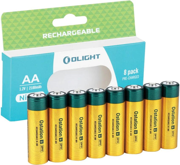 Olight High Capacity AA Batteries 8pk AABATTERYOSX by Olight