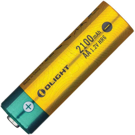Olight High Capacity AA NiMH Rechargeable Batteries 8 Pack 2100mAh for Flashlights - Long Lasting Power by Olight