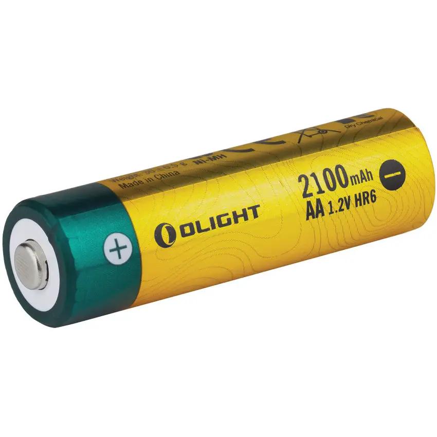 Olight High Capacity AA NiMH Rechargeable Batteries 8 Pack 2100mAh for Flashlights - Long Lasting Power by Olight