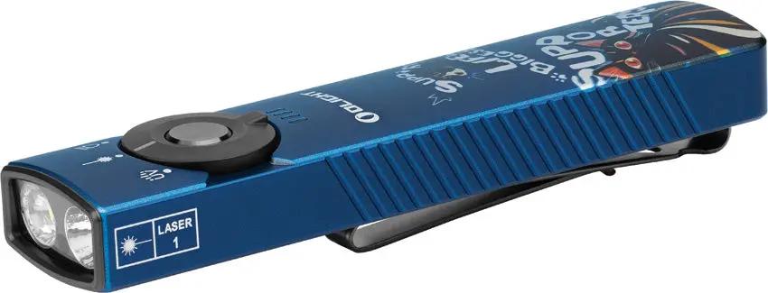 Olight Arkfeld Pro 3R Paw Edition - Rechargeable EDC Flashlight With Multi Mode Strobe And UV Green Beam by Olight