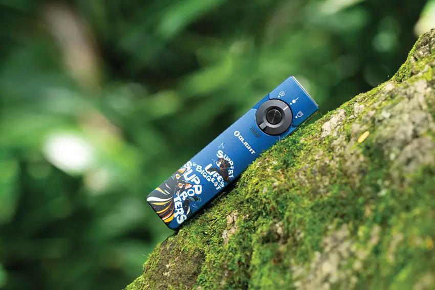 Olight Arkfeld Pro 3R Paw Edition - Rechargeable EDC Flashlight With Multi Mode Strobe And UV Green Beam by Olight
