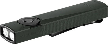 Olight Arkfeld Ultra Rechargeable EDC Tactical Flashlight - 1400 Lumen Beam With Green Laser And UV Verification by Olight