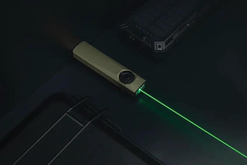 Olight Arkfeld Ultra Rechargeable EDC Light - Green Laser, Turbo Up To 1400 Lumens, Versatile Output by Olight