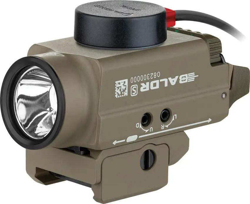 Olight Baldr S Tactical Light - Rechargeable 800 Lumens With Integrated Green Laser And Picatinny Rail Adapter by Olight