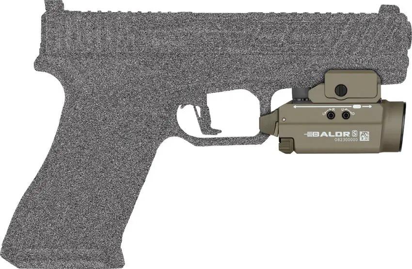 Olight Baldr S Tactical Light - Rechargeable 800 Lumens With Integrated Green Laser And Picatinny Rail Adapter by Olight