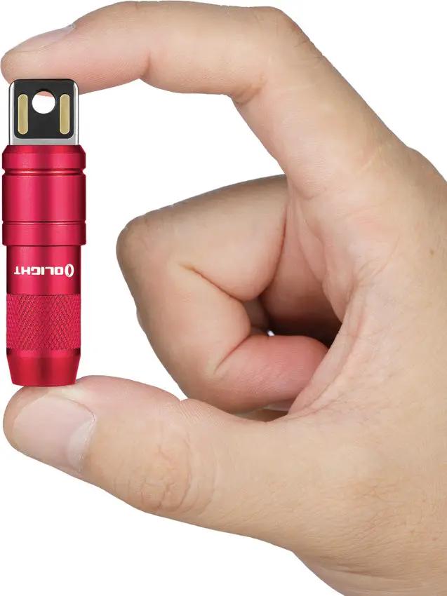 Olight iMini 2 Magnetic Light Red Rechargeable EDC Flashlight - Compact Hands Free Illumination With 50 Lumen Output by Olight
