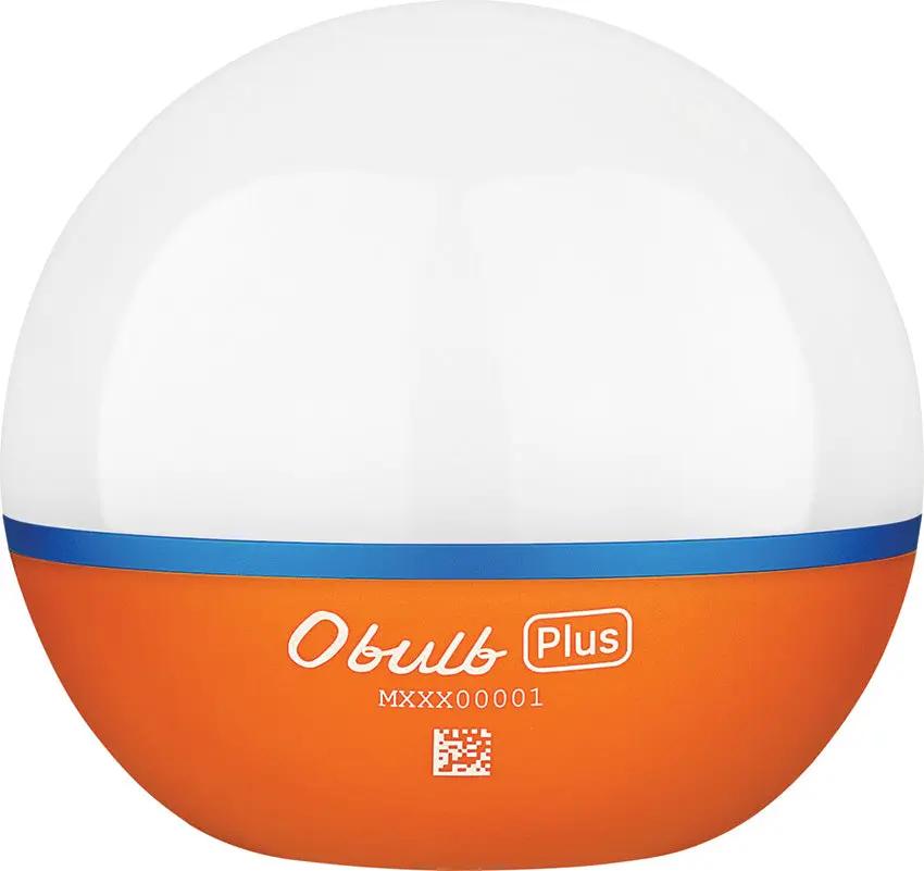 Olight Obulb Plus Orange RGB LED Light - Rechargeable Pocket EDC Light With RGB Modes And Touch Switch by Olight