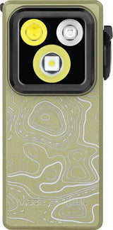 Olight Oclip Ultra Olive Topo - Rechargeable Dual Beam Clip Light With Floodlight And Spotlight For Outdoors by Olight