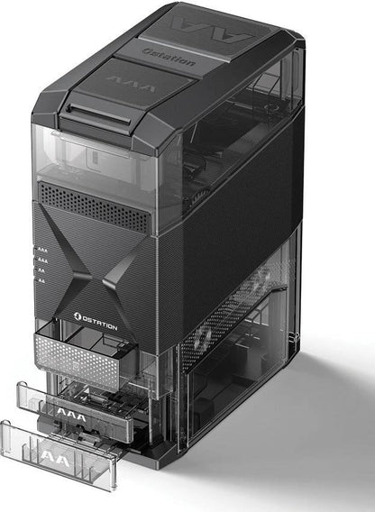 Olight Ostation 2 Battery Charger Universal AA AAA Ni-MH And Ecolast Li-ion Auto Detect 24-Slot Organizer For Home by Olight