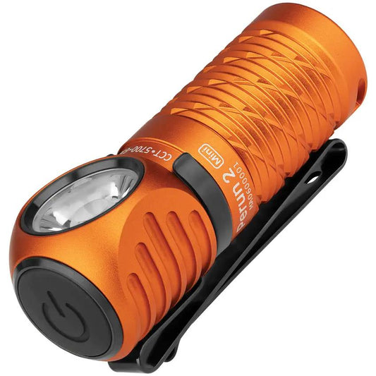 Olight Perun 2 Mini Headlamp Orange - Rechargeable Water Resistant Durable for Outdoor Enthusiasts by Olight