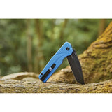 Olight Ratel Linerlock Knife - Blue G10 Handle 154CM Blade EDC Ready With Lanyard Hole And Pocket Clip by Olight