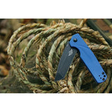 Olight Ratel Linerlock Knife - Blue G10 Handle 154CM Blade EDC Ready With Lanyard Hole And Pocket Clip by Olight