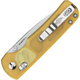 Olight Rubato 4 Rail Lock Knife EDC Ready With Yellow PEI Handle And 3In CPM S35VN Blade by Olight