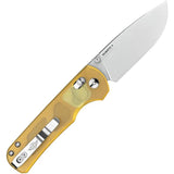Olight Rubato 4 Rail Lock Knife EDC Ready With Yellow PEI Handle And 3In CPM S35VN Blade by Olight