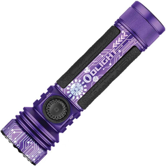 Olight Seeker 4 Pro Cyber Violet - Rechargeable High Output Outdoor EDC Torch With Precision Rotary Switch by Olight