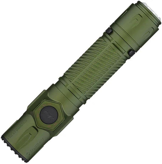 Olight Warrior Ultra Rechargeable Tactical Flashlight - Rugged OD Green Finish For Pros And Outdoor Enthusiasts by Olight