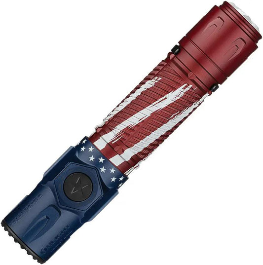 Olight Warrior Ultra Stars Flashlight - Rechargeable Dual Switch Tactical Light With Strobe And Water Resistance by Olight