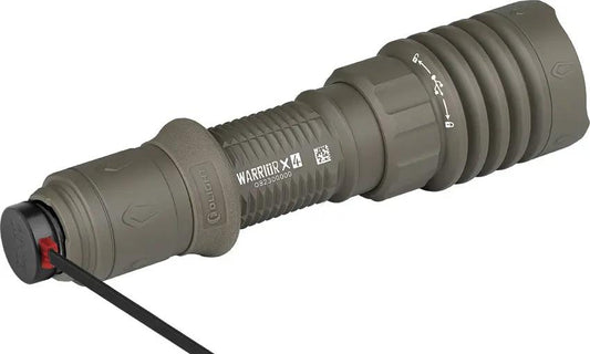 Olight Warrior X4 Flashlight FDE - Rugged Rechargeable Tactical Light For Outdoor Professionals by Olight