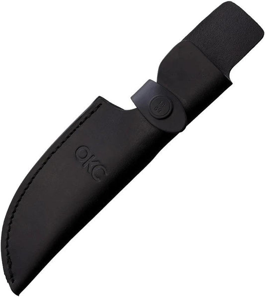 Ontario Drop Point Hunter Belt Sheath Rugged Leather Construction Up To Eight Point Five Inches For Outdoor Hunters by Ontario