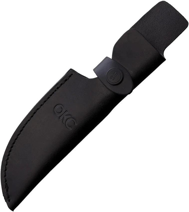 Ontario Drop Point Hunter Belt Sheath Rugged Leather Construction Up To Eight Point Five Inches For Outdoor Hunters by Ontario