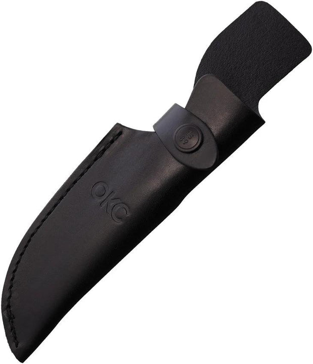 Ontario Caper Leather Knife Sheath For Caping Knives Up To 8 Inch Durable Black For Hunters by Ontario
