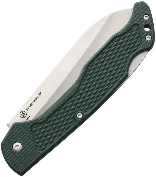 Ontario Camp Plus Chef Lockback 4300TC - Rugged Outdoor Knife With Satin 4.25 Inch Blade And Glass Filled Nylon Handle by Ontario