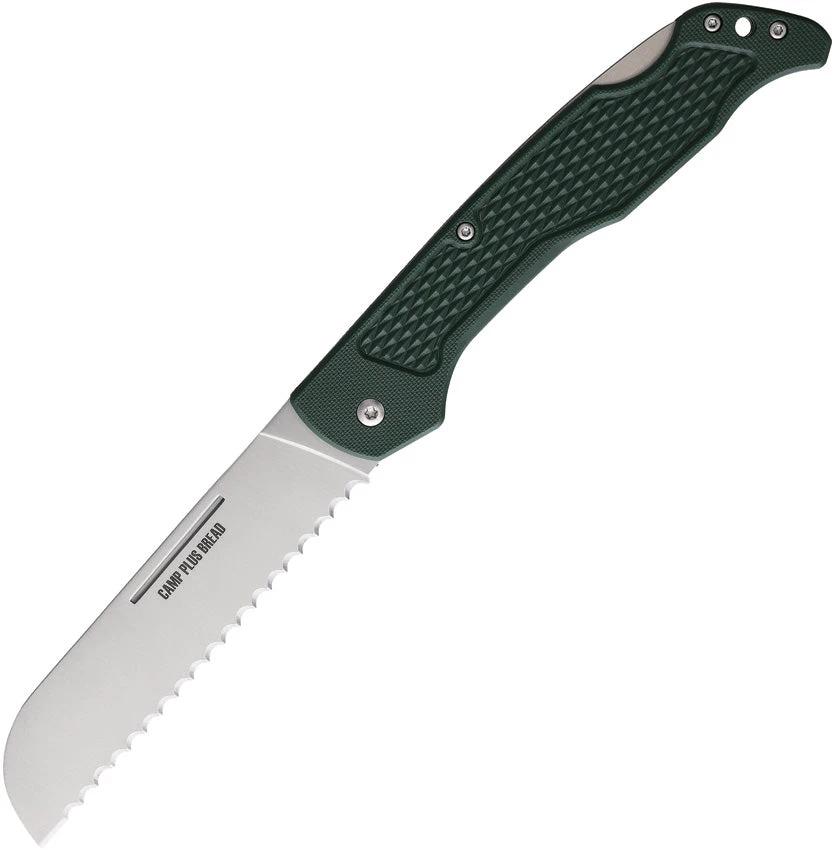 Ontario Camp Plus Bread Lockback 4310TC Knife Serrated 4.25in Satin Blade Rugged Glass Filled Nylon Handle Outdoors by Ontario