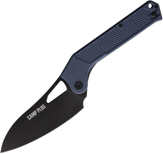 Ontario Camp Plus EDC Linerlock Knife Gray OD With 4.5in Cleaver Blade For Outdoor Enthusiasts by Ontario