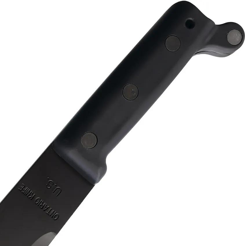 Ontario Machete 18 Inch Full Tang Black Coated High Carbon Steel Blade - Rugged Outdoor Clearing Tool by Ontario