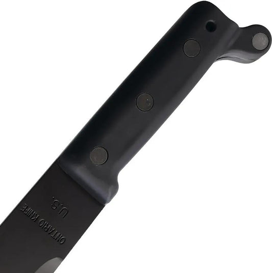 Ontario Machete 18 Inch Full Tang Black Coated High Carbon Steel Blade - Rugged Outdoor Clearing Tool by Ontario
