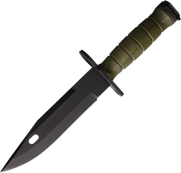 Ontario M-9 Combat Knife Green No Saw M9 GREEN NO SAW by Ontario