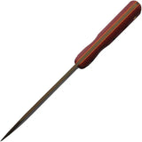 TOPS Knives XL Hunter Fixed Blade Knife - Rugged USA Made With Red Canvas Micarta Handle For Hunters by Ontario