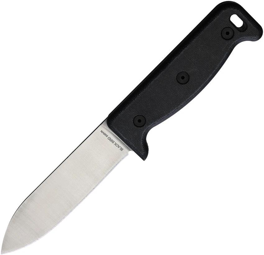 Ontario Black Bird Knife S35VN Full Tang 5in Satin Blade Tan Micarta Handle with MOLLE Sheath for Outdoor Survivalists by Ontario
