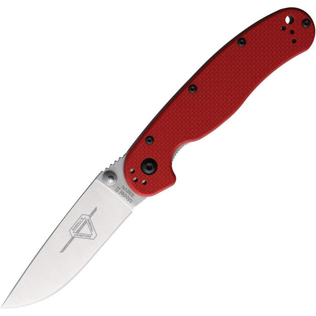 Ontario RAT II Linerlock Red G10 S35VN O8064 by Ontario