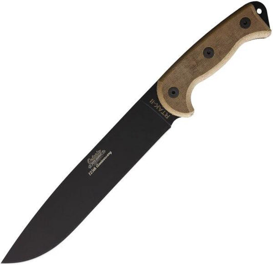 Ontario RTAK II Fixed Blade 125th Anniversary Edition TenPointFiveInch Blade Survival Knife With Canvas Micarta Handle by Ontario