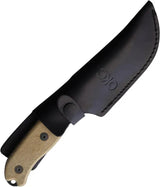 Ontario TAK 2 Fixed Blade Knife - Full Tang 1075HC Steel With Honey Wood Handle For Survival by Ontario